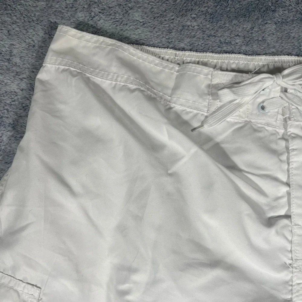 Kanu Surf Mens Marina Board‎ Shorts NEW White 3X Plus Size Swim Trunks UPF 50+